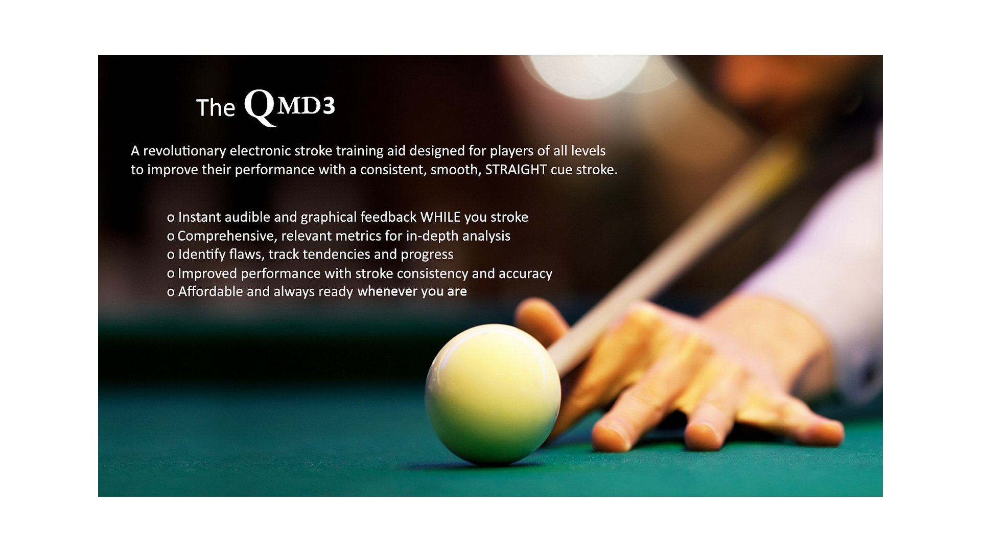 QMD Stroke Analyzer for Billiards
